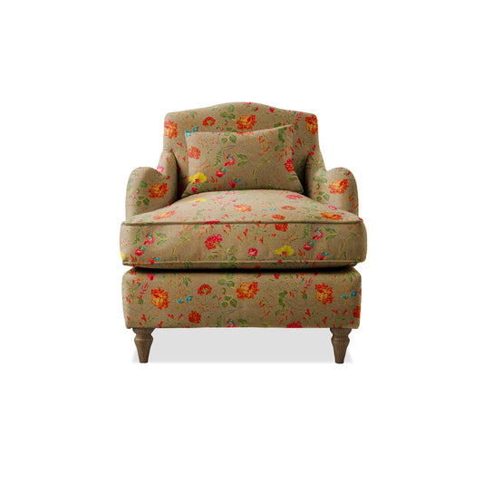 Isobel Armchair with Fixed Back in Wildwood Twig