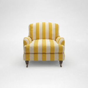 Isobel Armchair with Big Back Cushion in Dandelion Stripe