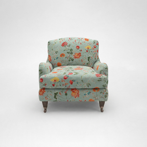 Isobel Armchair with Big Back Cushion in Wildwood Duck Egg