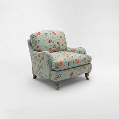 Isobel Armchair with Big Back Cushion in Wildwood Duck Egg