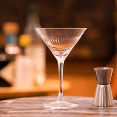 Two Martini Glasses with Spears Design by Vintage List