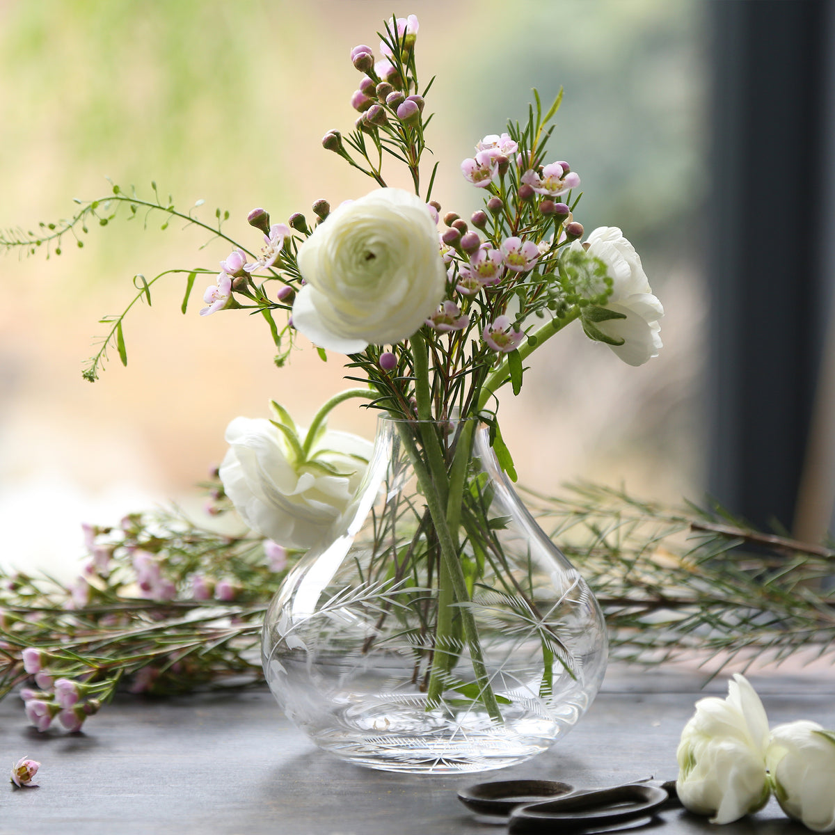 Vase with Fern Design by Vintage List
