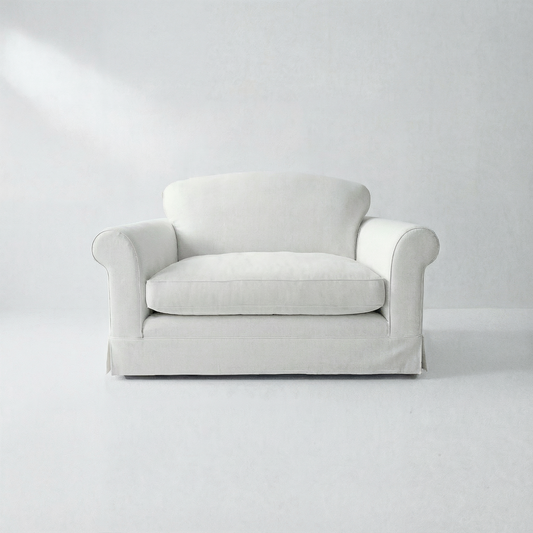 Barton Loveseat with Big Back Cushions in Customer's Own Material - Made to Order