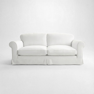 Barton 3 Seater Sofa with Big Back Cushions in Customer's Own Material - Made to Order