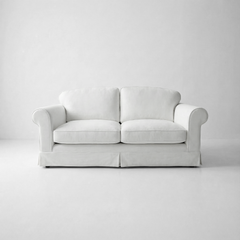 Barton 2 Seater Sofa with Big Back Cushions in Customer's Own Material - Made to Order