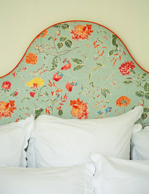 Super King Headboard in Andrew Martin Wildwood Duck Egg