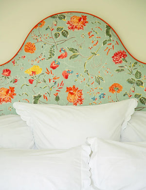 Super King Headboard in Andrew Martin Wildwood Duck Egg