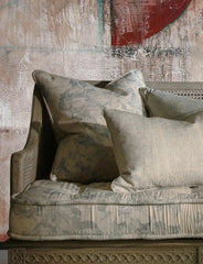 Midsummer Faded Blue Cushion 55x55CM - Pre Order for Delivery in Late November