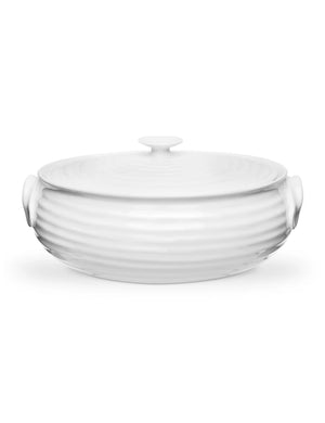White Porcelain Small Oval Casserole