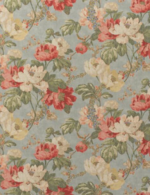Peony Summer Sky Fabric Per Metre