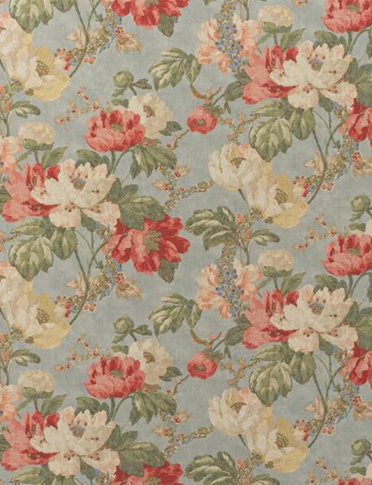 Peony Summer Sky Fabric Sample