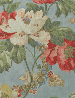 Peony Summer Sky Fabric Per Metre