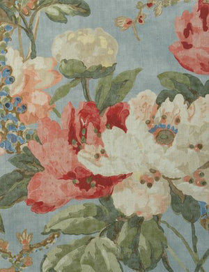 Peony Summer Sky Fabric Sample