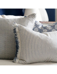 Picket Denim Island Trim Cushion 40x55CM