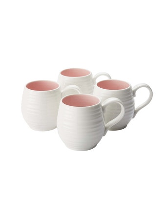 Pink Honey Pot Mug - Set of Four
